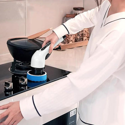 2 PCS Cordless Electric Spin Scrubber with 9 Replaceable Brush Heads and Extendable Pole for Home Use (Copy)