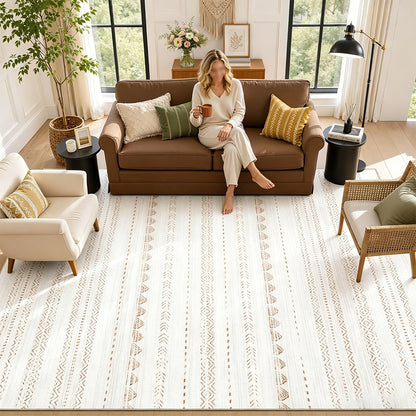 Bohemian Rug Crystal Velvet Machine-Red
