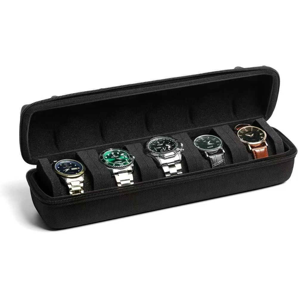 Portable Watch Storage Box Travel Organizer Watch Roll Display Case Style 2