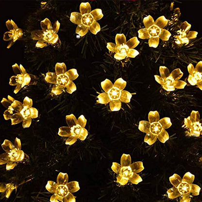 50LEDs Solar Powered String Lights Outdoor Party Fairy Lights Garden Decor -Warm White