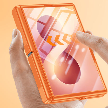 Phone Case for Galaxy Z Fold 8 with Screen Protector - Orange