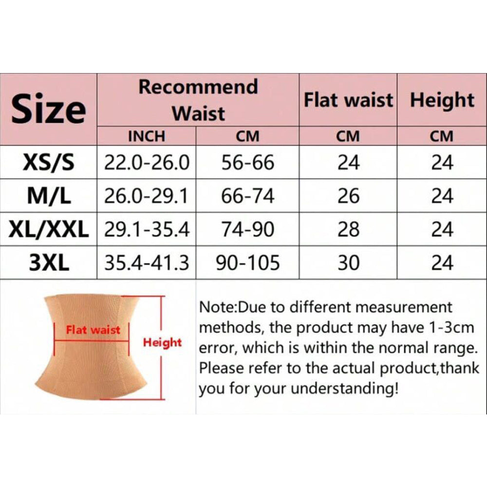 Postpartum Waist Trainer Breathable Postpartum Belly Band - Black