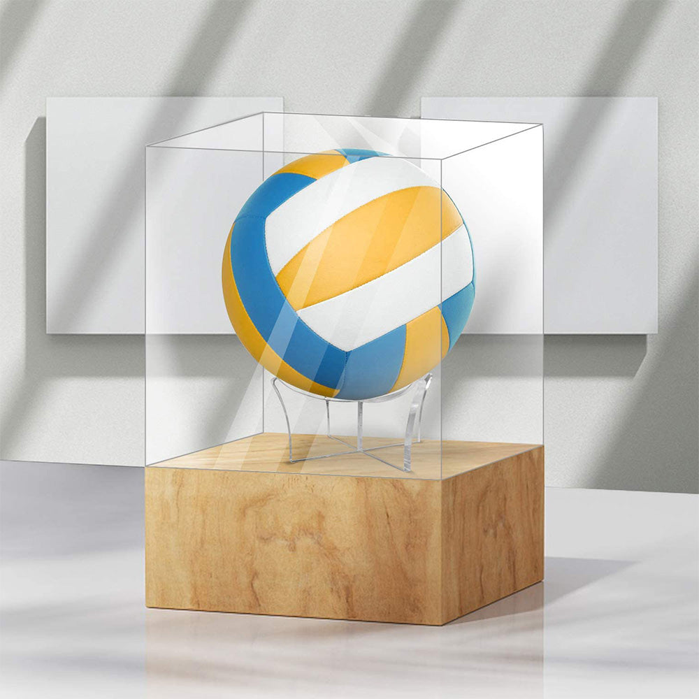 5 Pack Acrylic Ball Display Stand Clear Sports Ball Holder for Basketball and Football