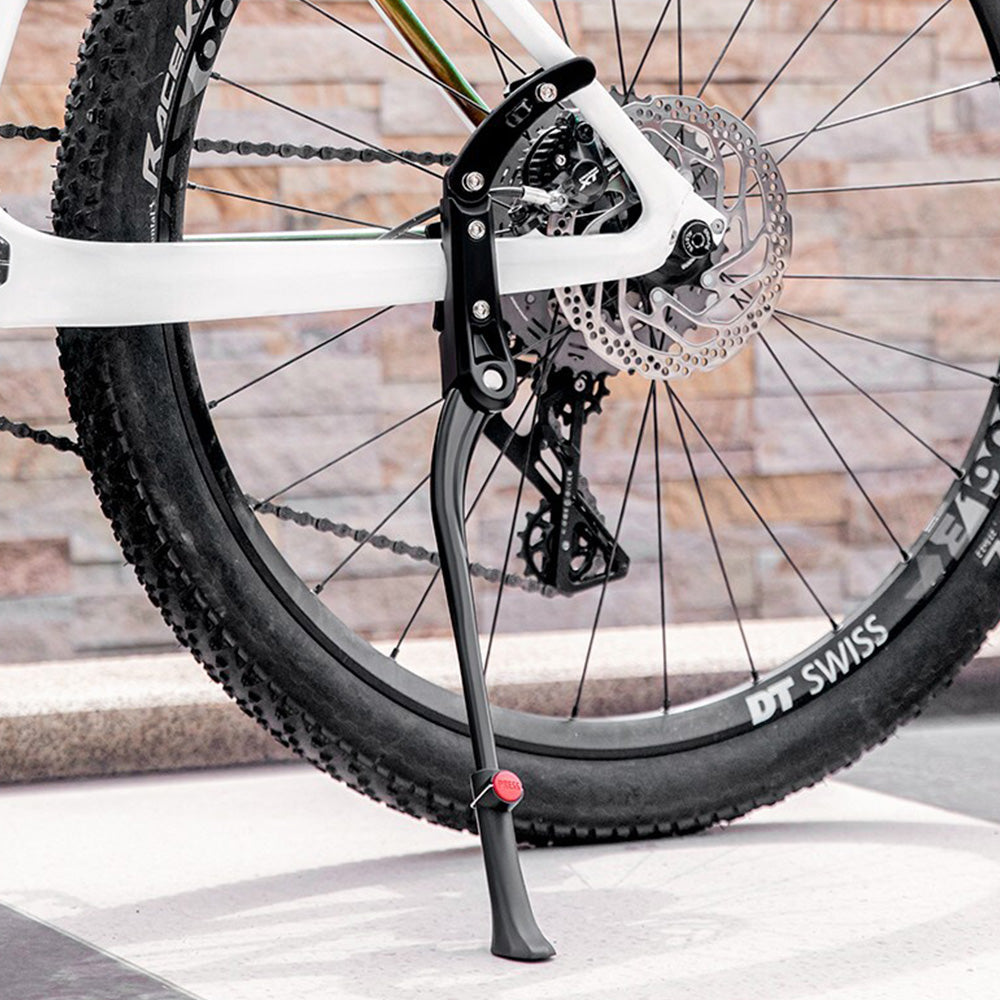 Strong Bike Bicycle Adjustable Side Kickstand Aluminum Alloy Foot Kick Stand for Mountain & Road Bikes