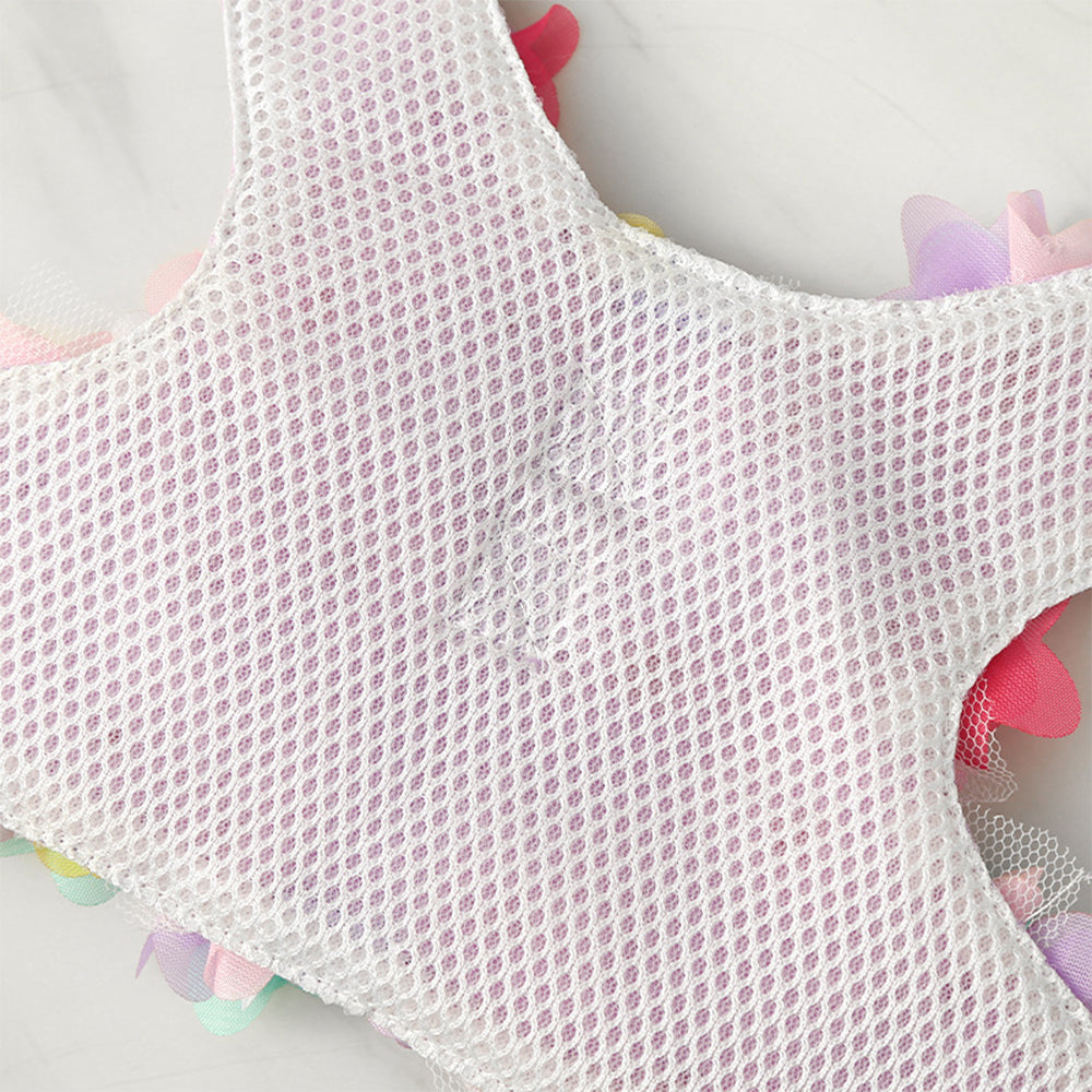 Pet Dog Harness with Leash Set-Small Pink
