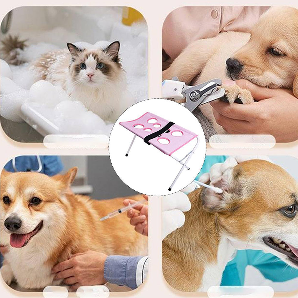 Pet Grooming Hammock Bathing Restraint Bed for Claw Car - Pink