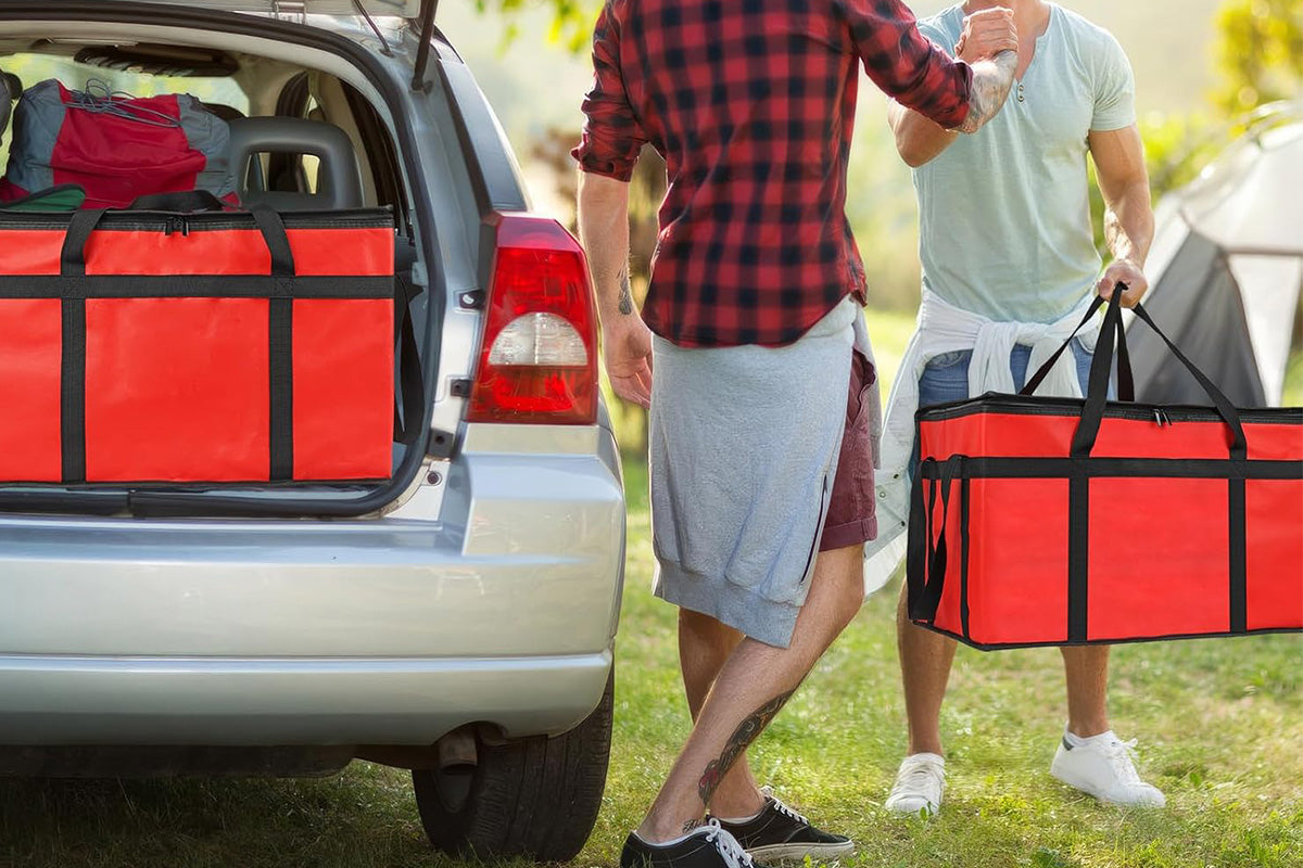Insulated Bags Food Delivery Pizza Delivery Bags - Red