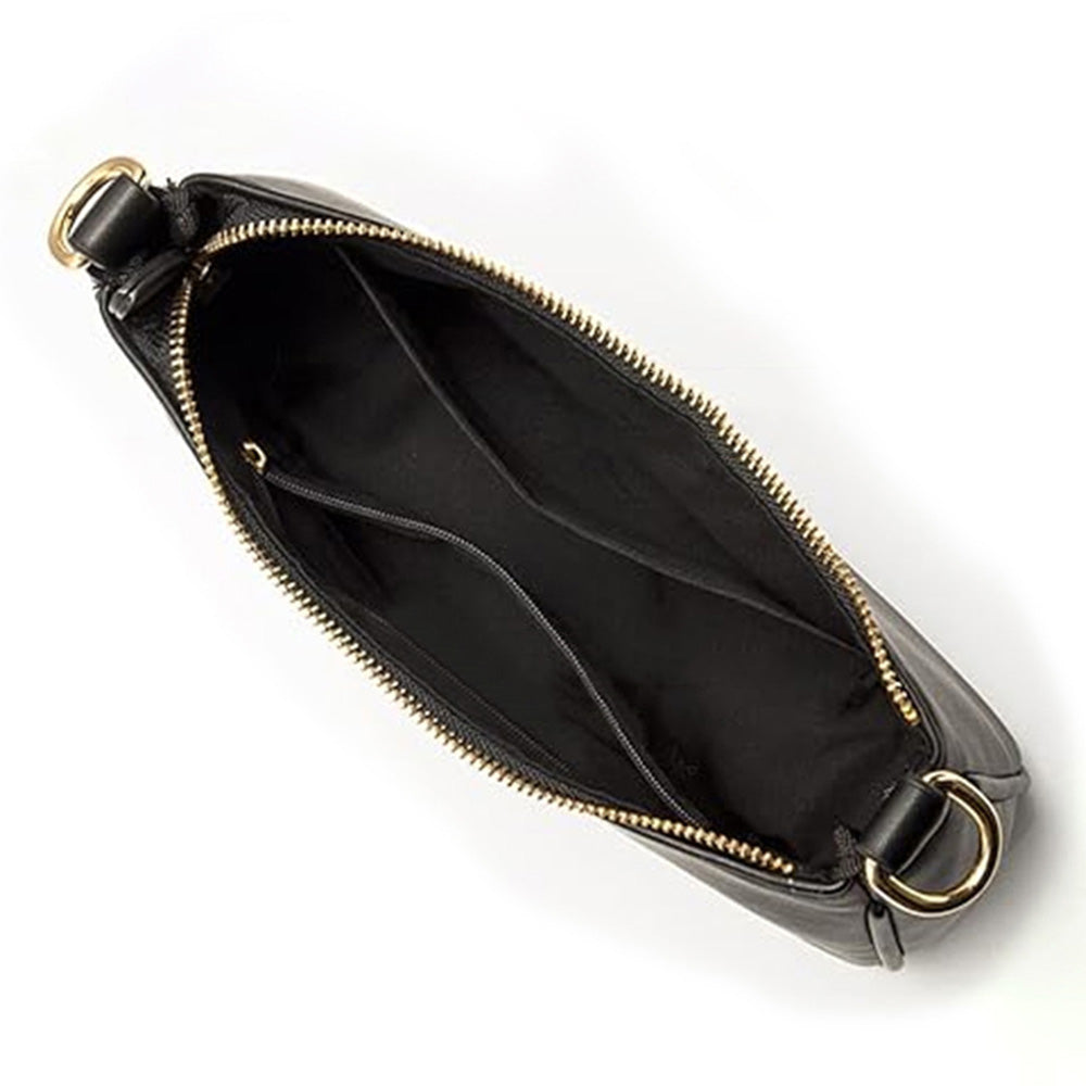 Shoulder Bag with Chain and Strap Design ¨C Underarm Purse Handbag for Women Black