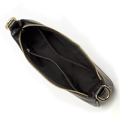 Shoulder Bag with Chain and Strap Design ¨C Underarm Purse Handbag for Women Black