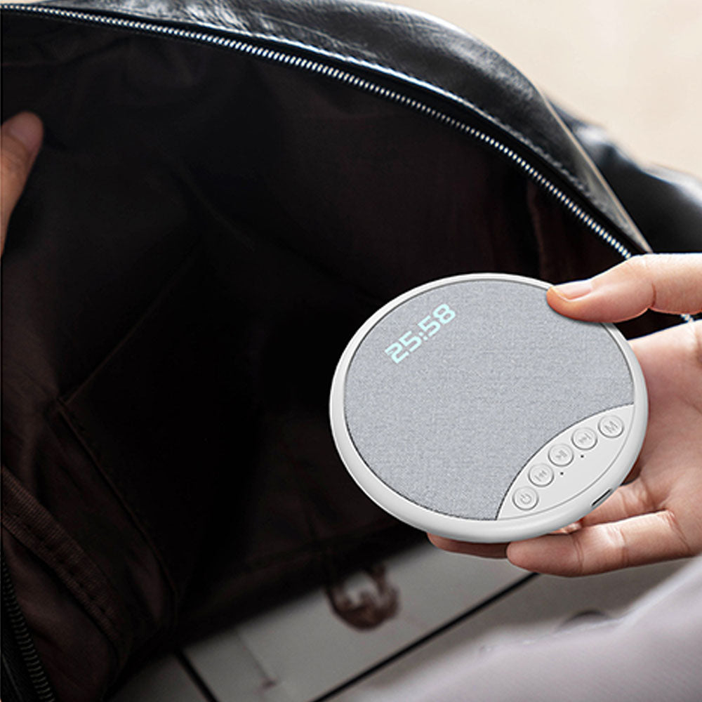 White Noise Machine Bluetooth 5.4 Pillow Speaker for Sleeping Travel