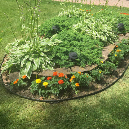 5M Flexible Lawn Edging Outdoor Garden Edging Border with Securing Pegs
