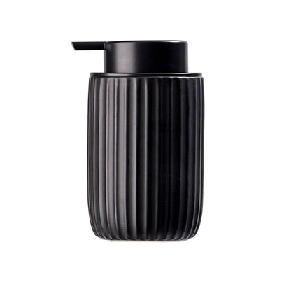300ml Ceramic Foaming Soap Dispenser for Bathroom Kitchen-Black
