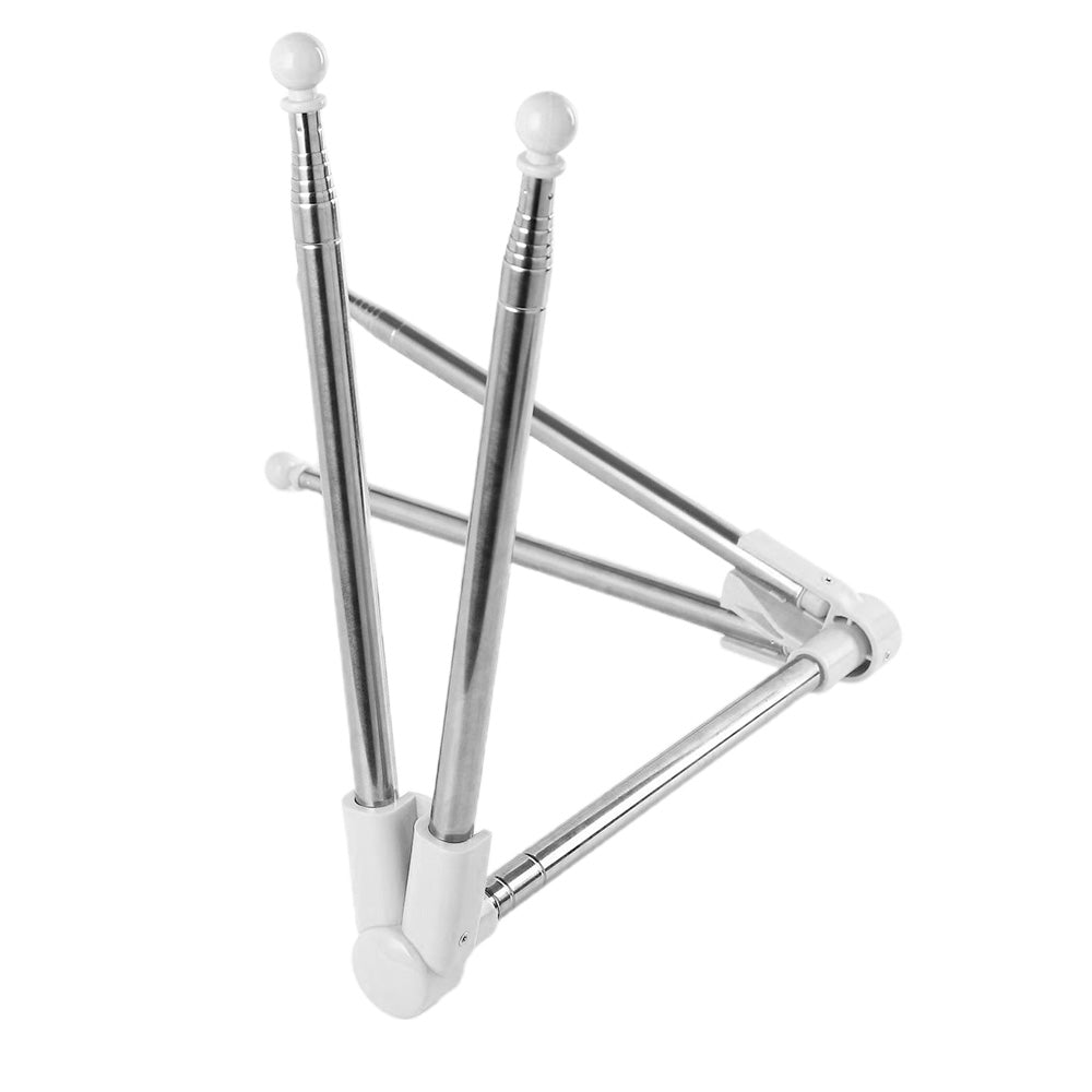 Portable Travel Garment Rack Folding Clothes Rack for lightweight Clothing White