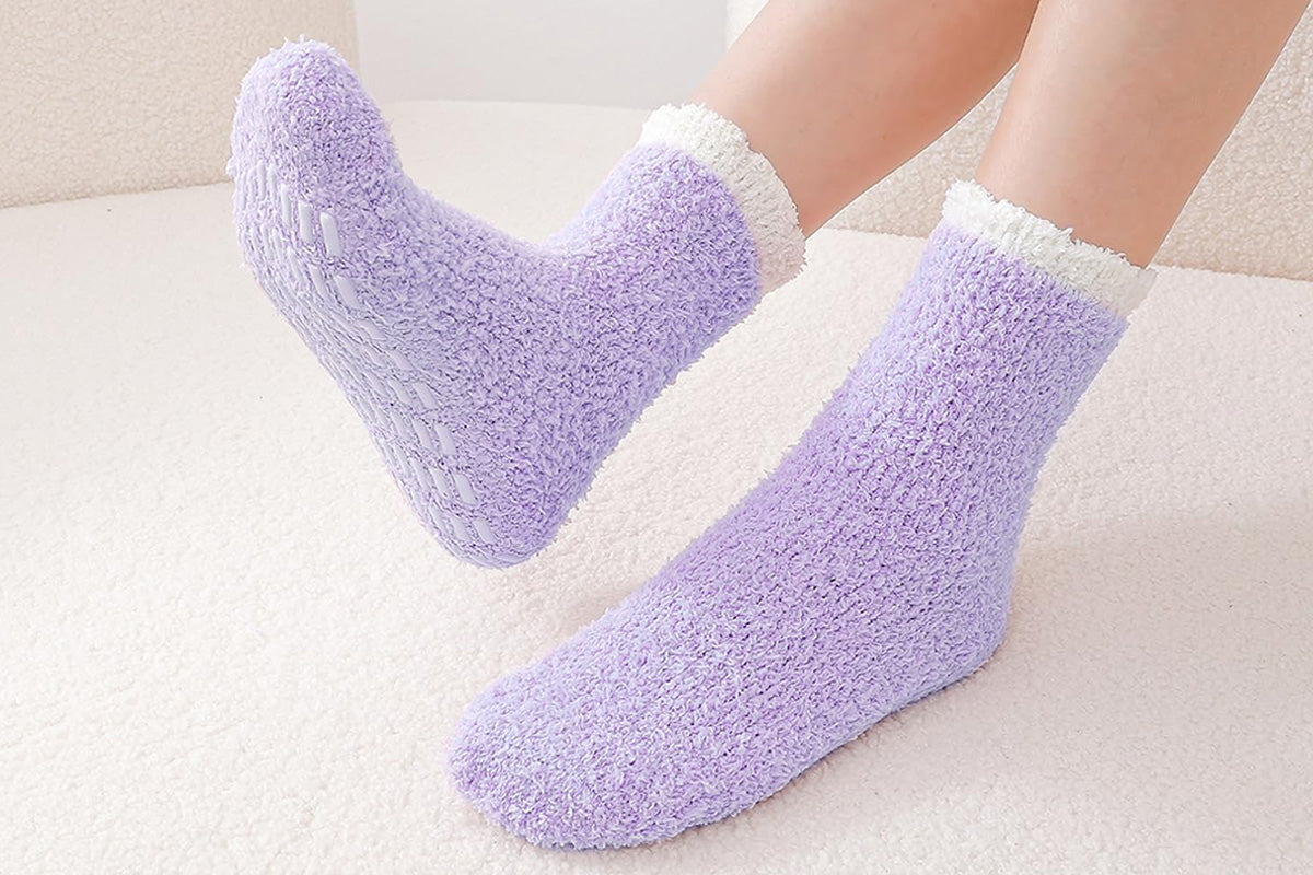 4Pcs Non-Slip Grip Socks