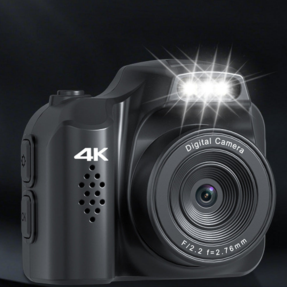 Mini Keychain Camera 4K Digital Camera Pocket-Sized Camera for Birthdays Gifts -Black