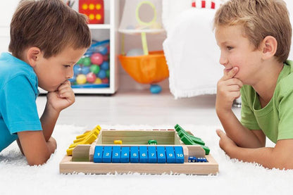 2Pcs Wooden Shut The Box Dice Game Drinking Dice Toy Family Traditional Game Puzzle Board Game