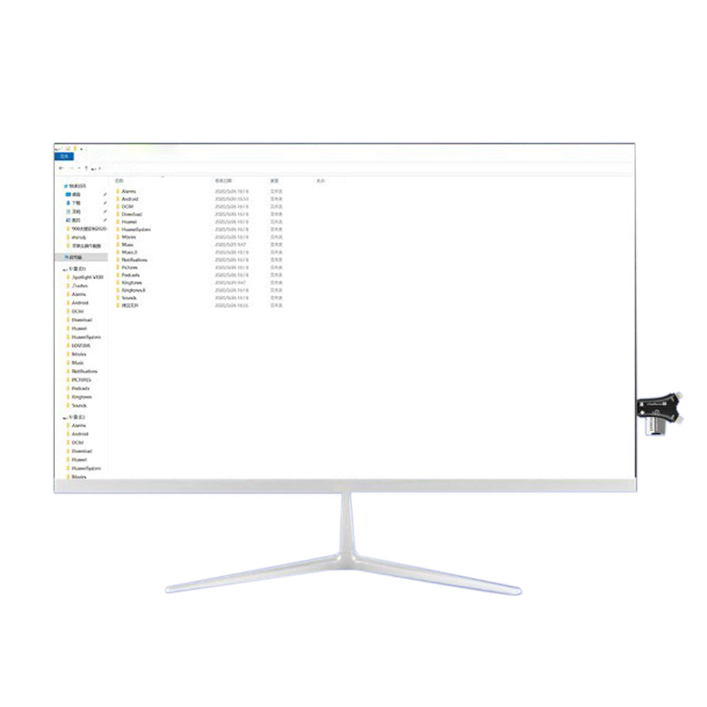 4-in-1 Multi-Port Memory Card Reader ââ‚?USB, USB-C, Micro USB, SD/TF Card Slots and iOS Charging Port Adapter