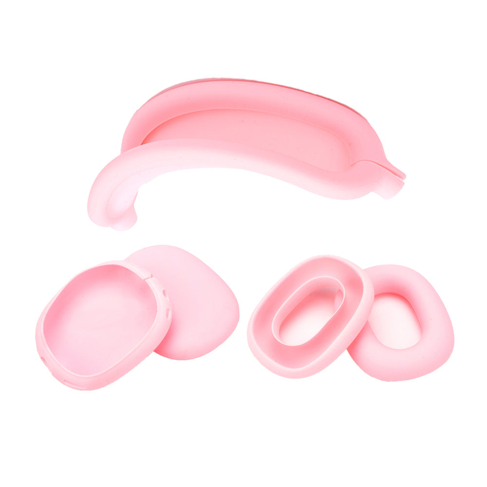 For Apple AirPods Max Headphones Protective Case Silicone Sleeves Full Set Cover Pink