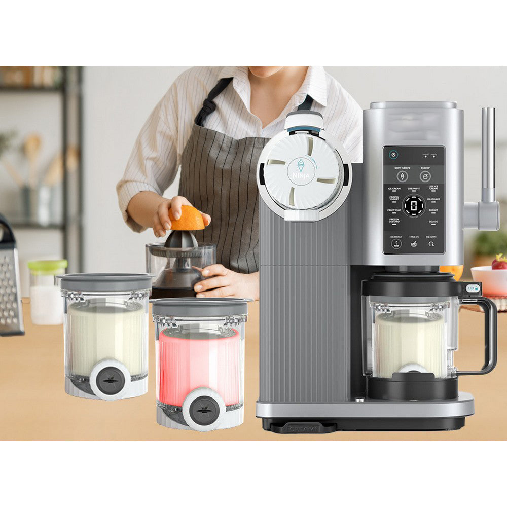 4Pcs Swirl Pints and Lids Compatible with Ninja NC700 NC701 Series for Ice Cream