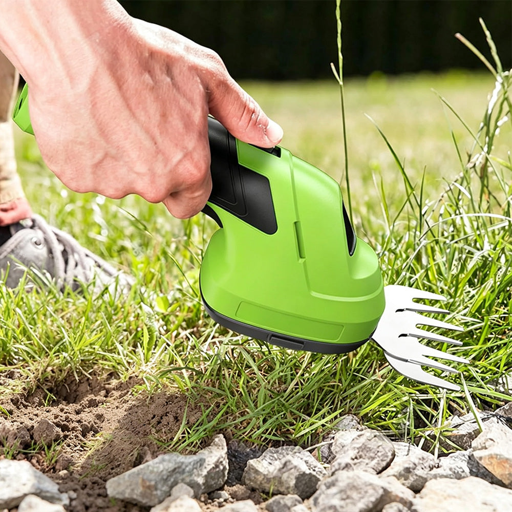 2 in 1 Green Cordless Garden Trimmer