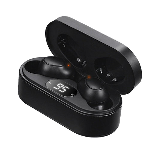 Rechargeable Hearing Aids In-Ear Enhancer Sound Voice Amplifier Black