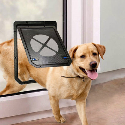 Lockable Pet Flap Screen Door Inside Door for Puppy Dog and Cat House