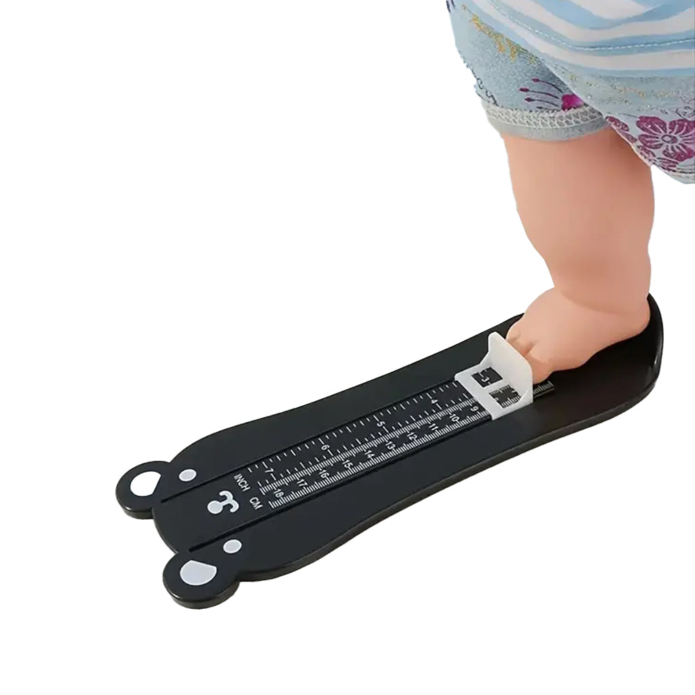 2Pcs Kids Foot Measuring Device Foot Measure Rulers Black and Yellow