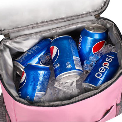 Cooler Backpack Insulated Backpack Leak-proof Cooler Bag for Camping Fishing Lunch Picnic Pink