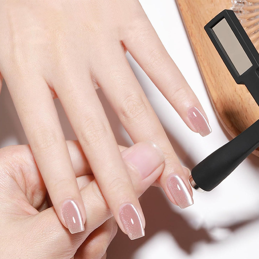 5-in-1 Nail Art Magnet Tool Multi-functional Nail Magnet Pen for Salon Studio or Home Black