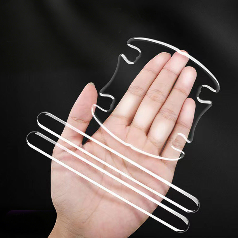 Car Door Handle Protective Scratch Guard Strip Set Transparent Anti-collision