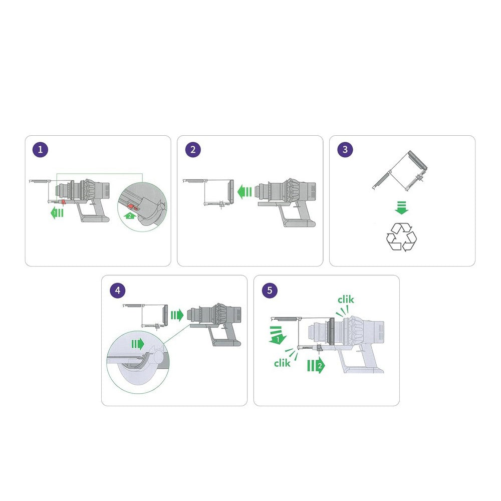 Dust Bin Replacement Compatible With Dyson V10 Vacuum Cleaner