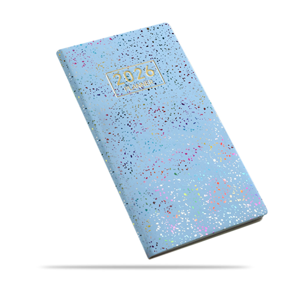 2026 Pocket Planner Calendar Portable A6 Daily Planner-Blue