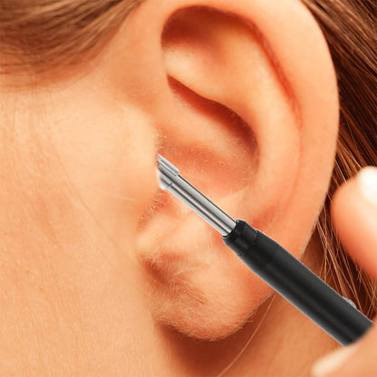 Visual Ear Cleaner Ear Stick Endoscope Earpick Camera Otoscope with 6 LED Lights -Black