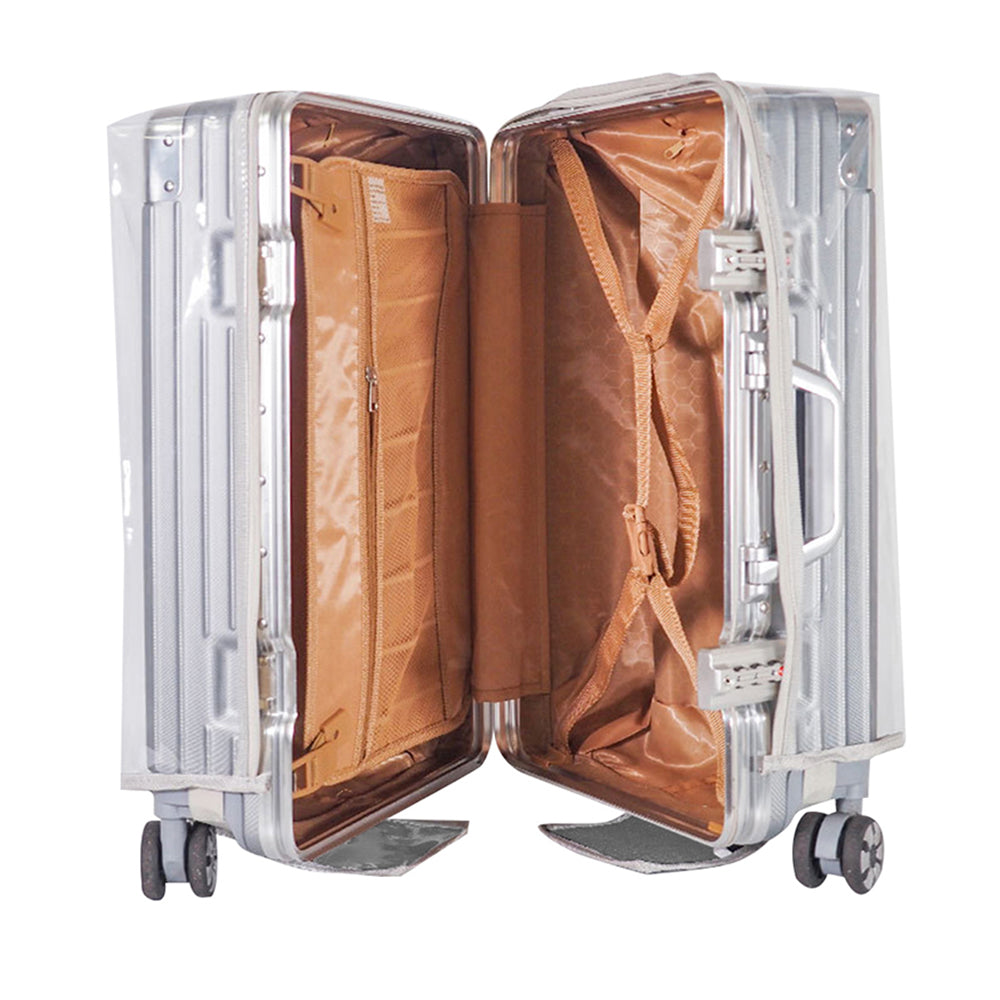 Transparent Luggage Cover with Zipper Waterproof Suitcase Protector Cover