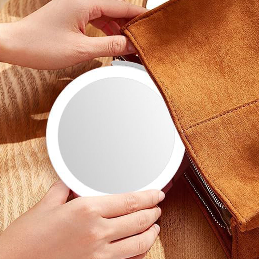 Double Sided Makeup Mirror with Adjustable LED Light 1X/30X Magnifying Vanity Mirror