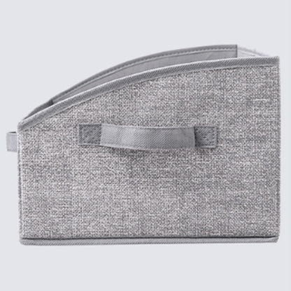 2Pcs  Storage Bin with Handles Large Capacity Closet Shelf Organizer for Clothes Blanket Hats Grey