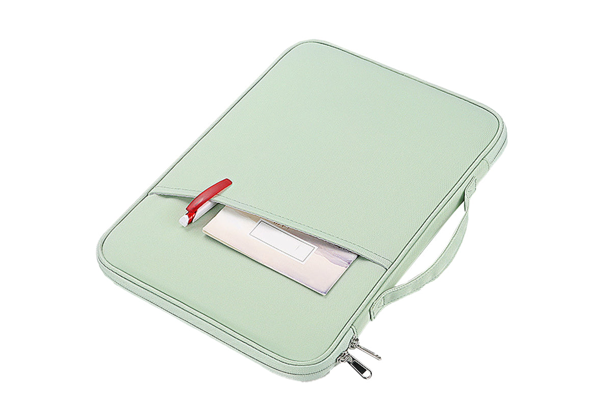 2Pcs Tablet Sleeve 10.8-13 inch Laptop Sleeve Protective Carrying Case Bag Travel Pouch-Green