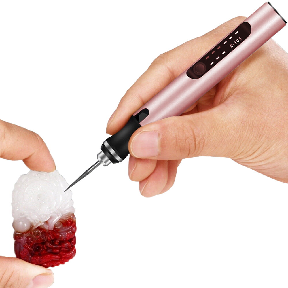Electric Micro Engraving Pen Kit - Pink