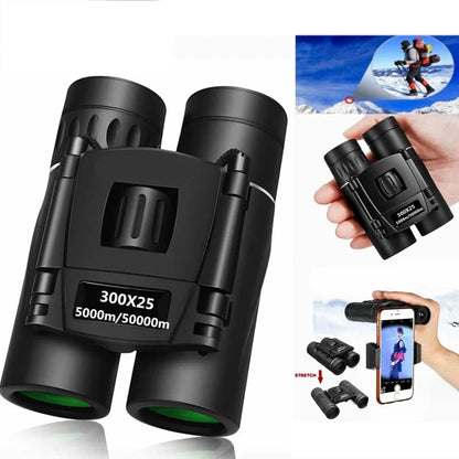 Travel Folding Binoculars Mini Pocket Binoculars with Phone Holder