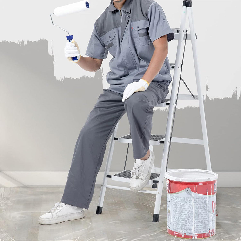 6 Pack Paint Drop Cloth Plastic Sheeting 9x12 Feet for Painting Furniture Protection