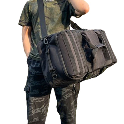 60L Military Tactical Backpack Trekking Rucksack Travel Sports Duffle Bag Black