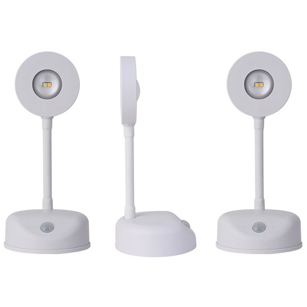 3Pcs Wireless Picture Lights and Mini Accent Spotlights LED Wall Sconce for Art Display-White