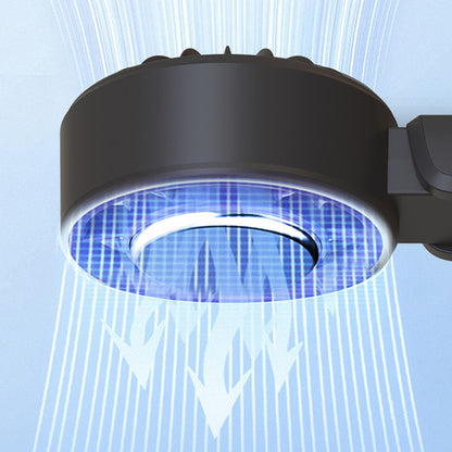 Portable Handheld Fan with 100 Speed Settings and USB Charging for Travel-Black