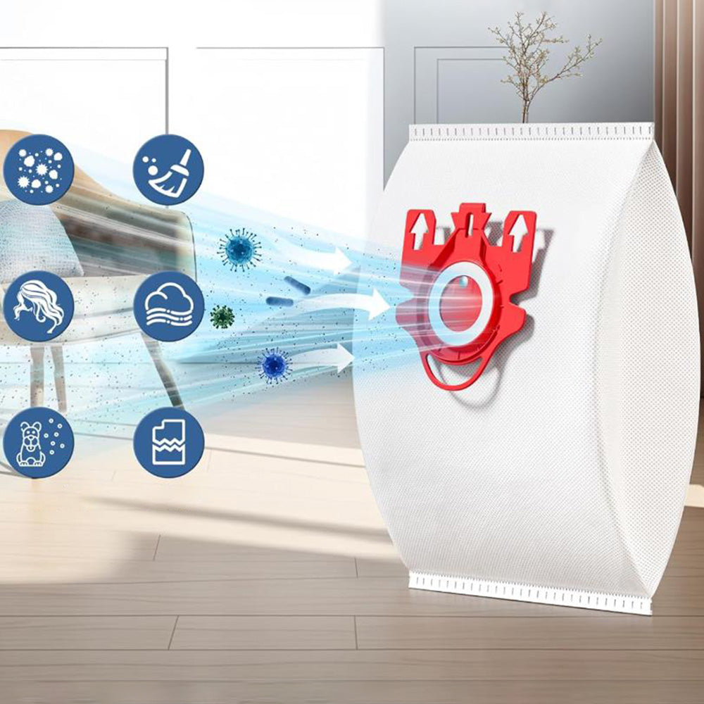 12 Pcs Dust Bags Compatible With Miele FJM 3D Airclean Vacuum Cleaner Bags