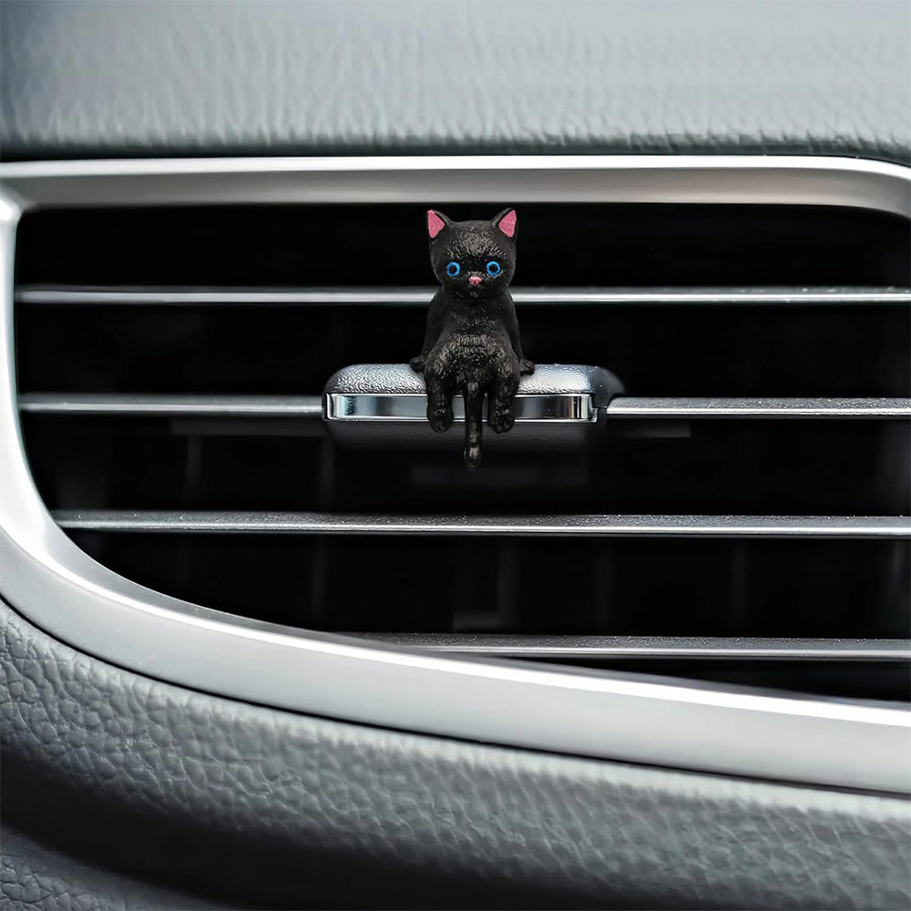 Cat Dashboard Decorations Set of 5 Car Interior Accessories for Women and Girls