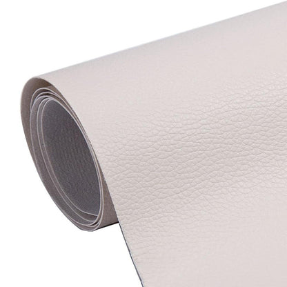 Self Adhesive Leather Repair Patch 50x500cm Vinyl Sofa Couch Car Seat Repair Tape-White
