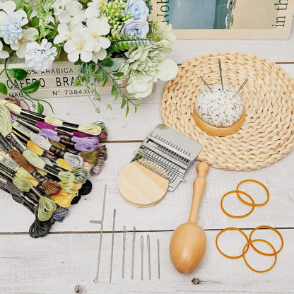 Mini DIY Darning Weaving Loom Kit for Clothes Repair