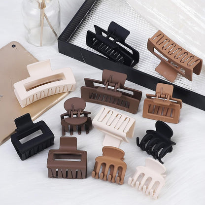 12 Pcs Strong Hold Non-Slip Hair Clips for Women 3 Sizes for Thin Thick Curly Hair