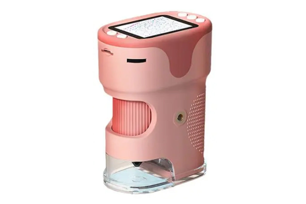 1000X Digital Pocket Microscope Rechargeable Handheld Portable Microscopes For Kids-Pink