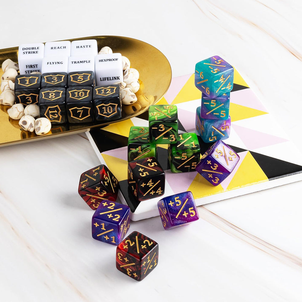 78PCS MTG Dice Set with Velvet Bag ¨C Card Game Accessories for Teens and Adult